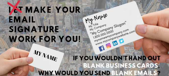 Make your email signature one-stop information shopping for your customers